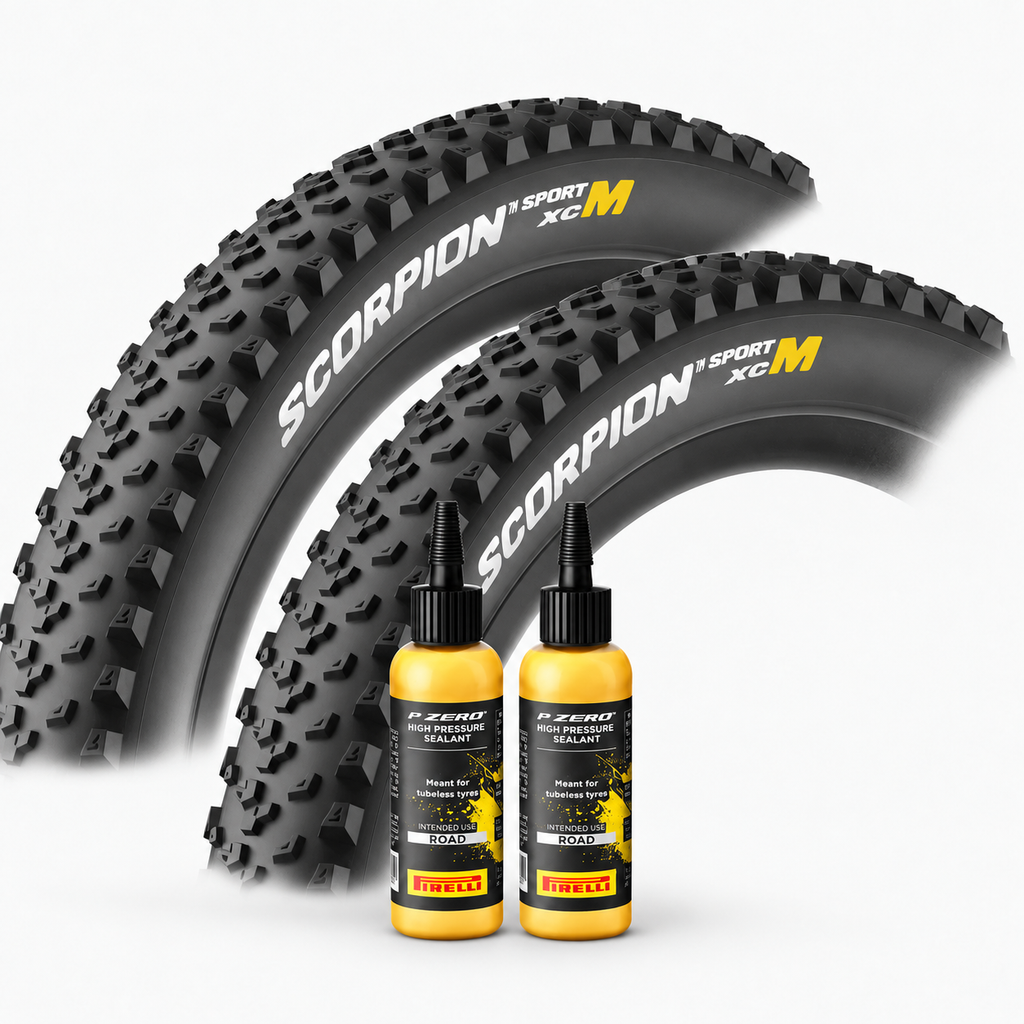 Kit Pirelli Scorpion Sport XC M 29×2.4 Tubeless – 2 Llantas + Sellador