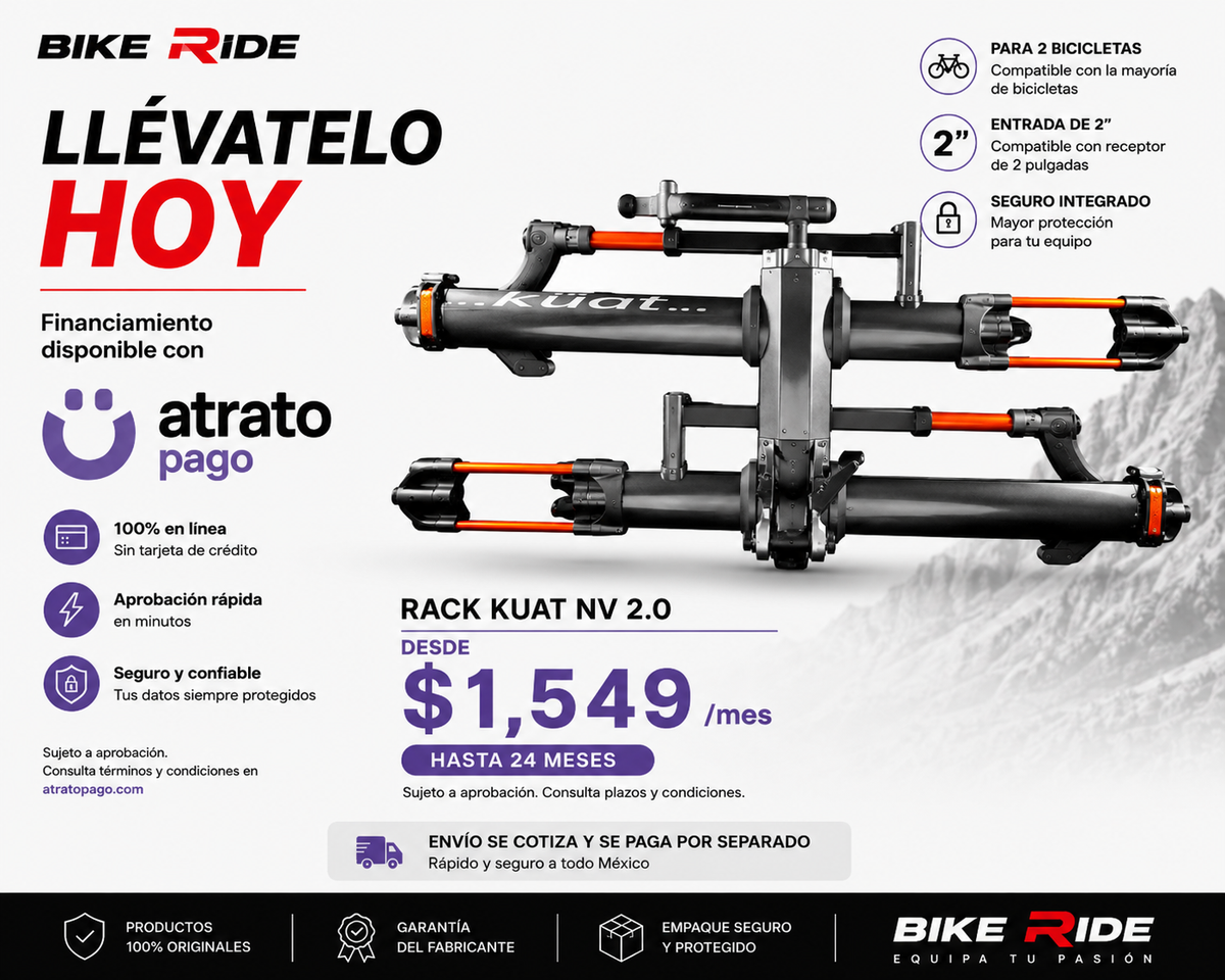 Kuat NV 2.0 Gris/Naranja para entrada de 2″