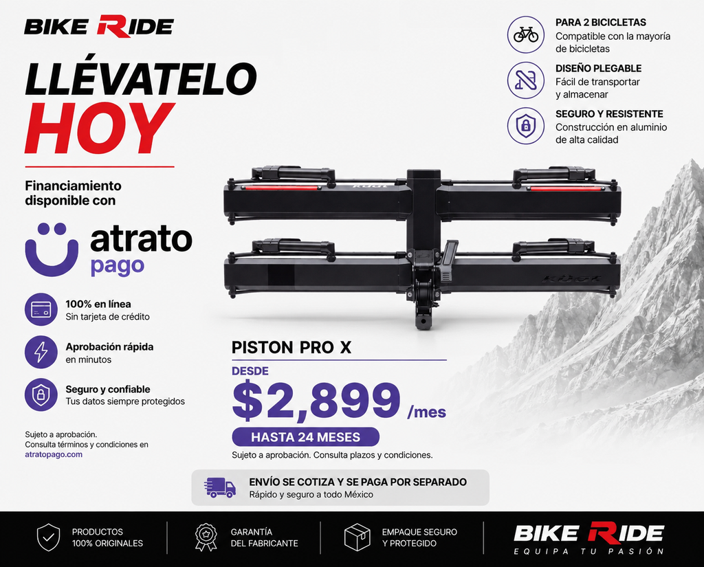 Kuat Piston Pro X para entrada de 2″